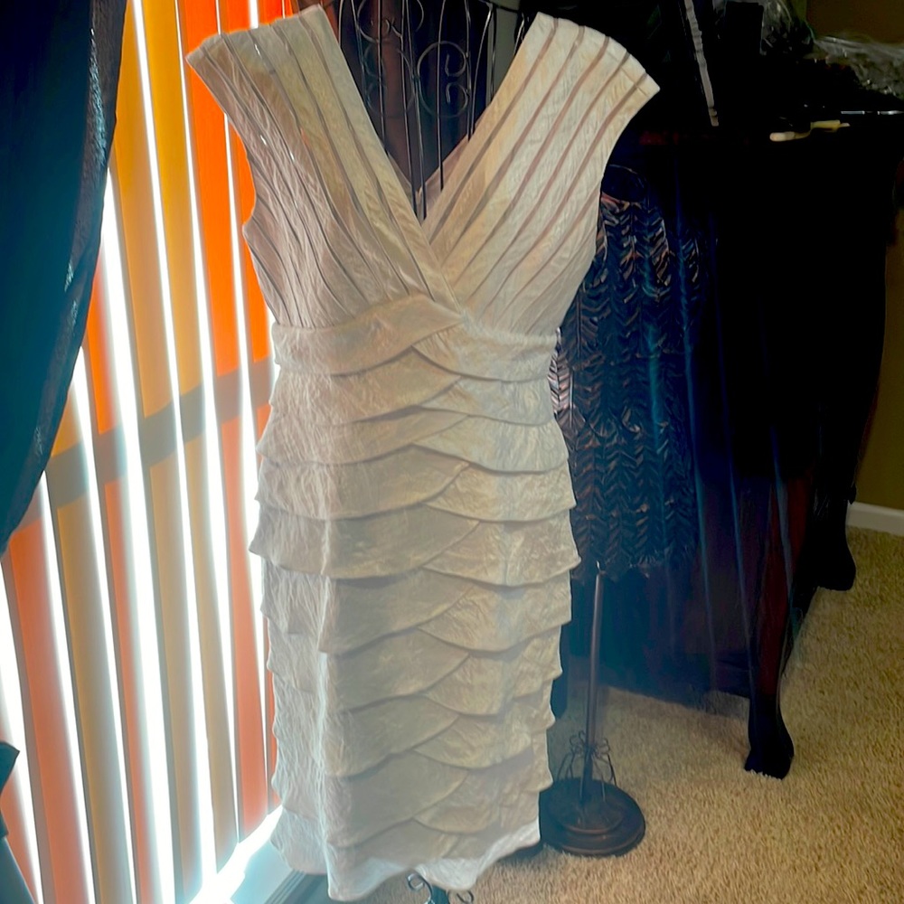 Dove gray Classic Ruffle Dress